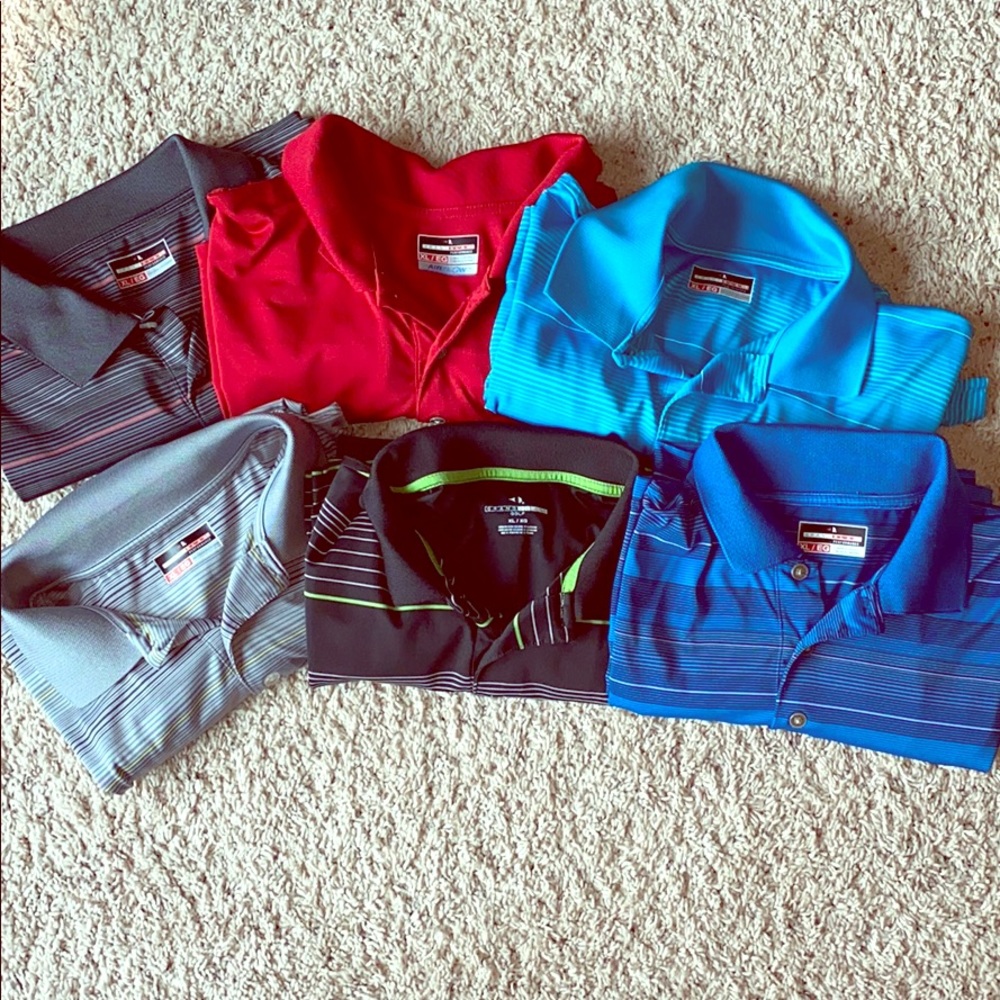 Lot of men’s golf shirts